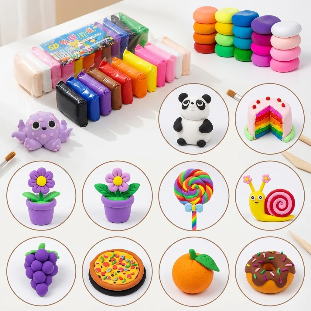 12 pc Colorful Clay Packet Free!